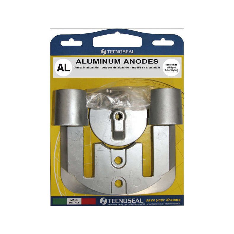 Tecnoseal alu Anode kit mercruis.bravo ii-iii