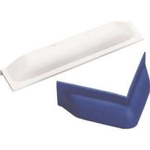 Dan-fender kaj fender vinkel hvid, 25x10cm