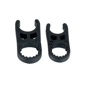 Holder til badestige i sort nylon, �25mm