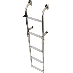 H�jglanspoleret badestige med 5-trin (2+3)