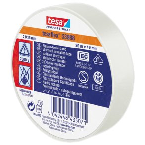 Tesa isoleringstape 19mm, Hvid