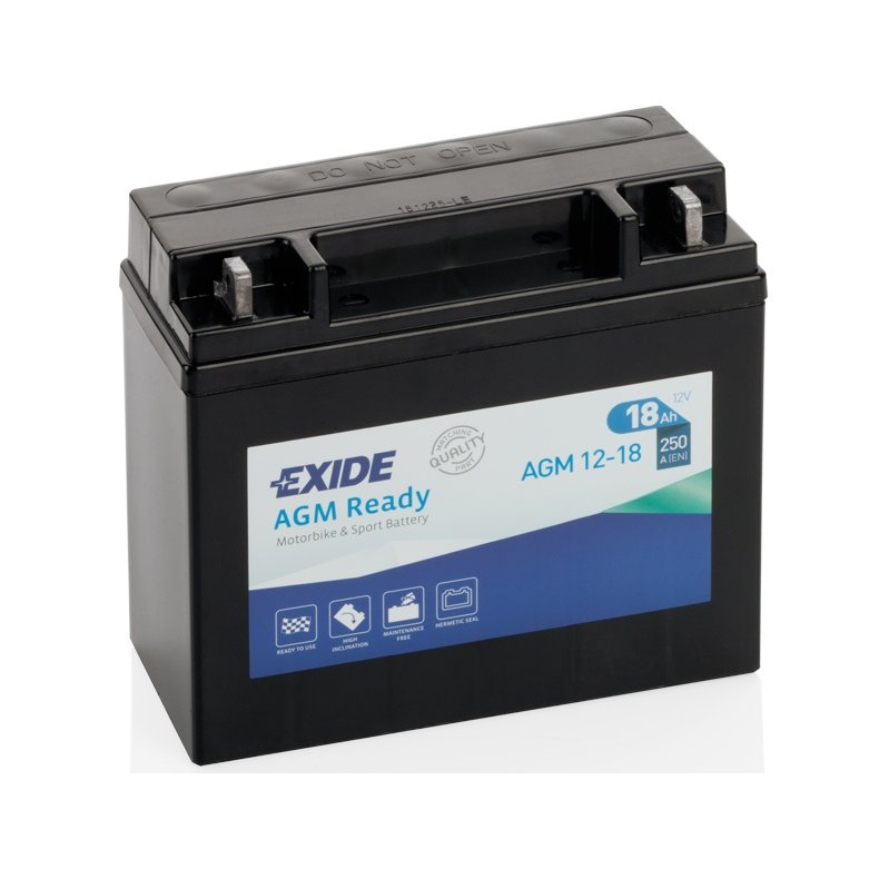 Exide AGM start batteri, 18 Amp