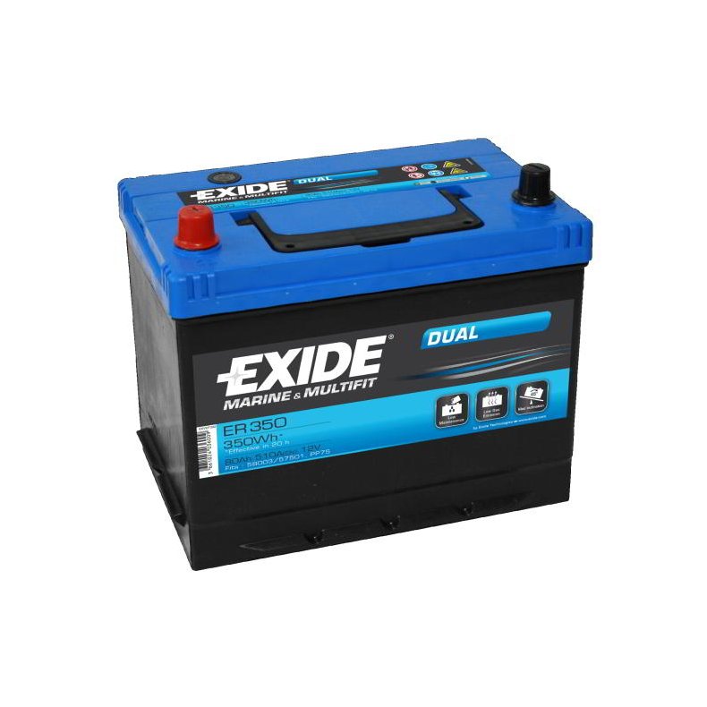 Exide Dual batteri, 80 Amp