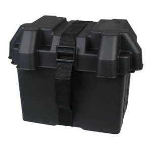 Batteriboks 34x26x22 cm, 75 Amp