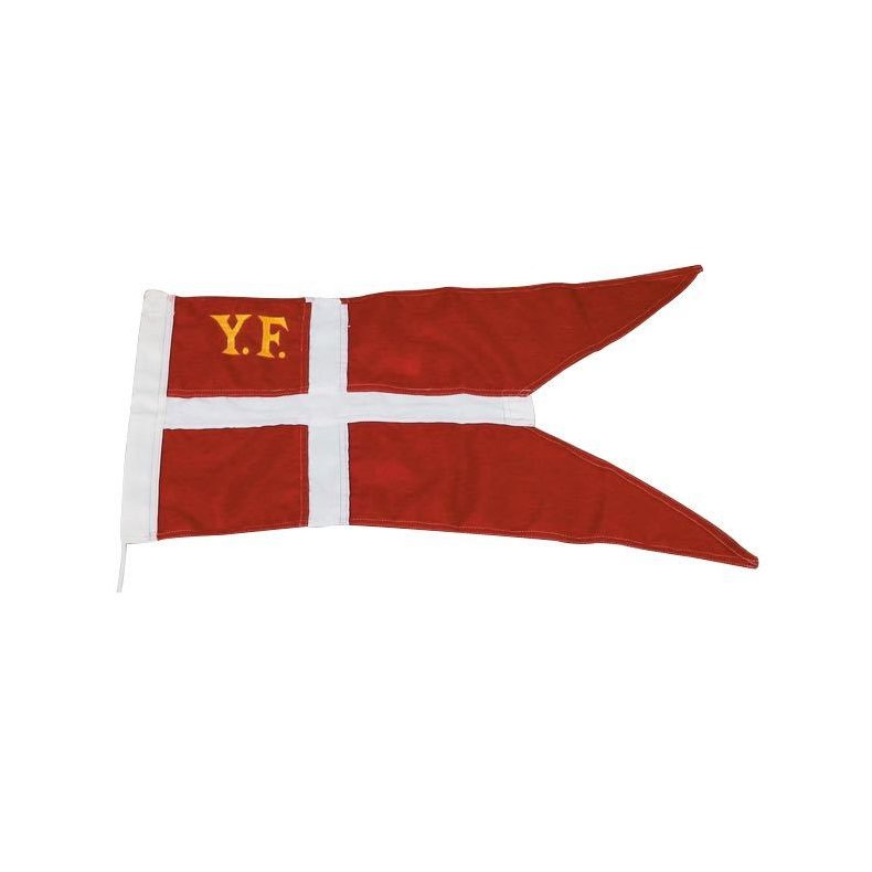 1852 yacht flag med 3mm snor, 34 x 65cm