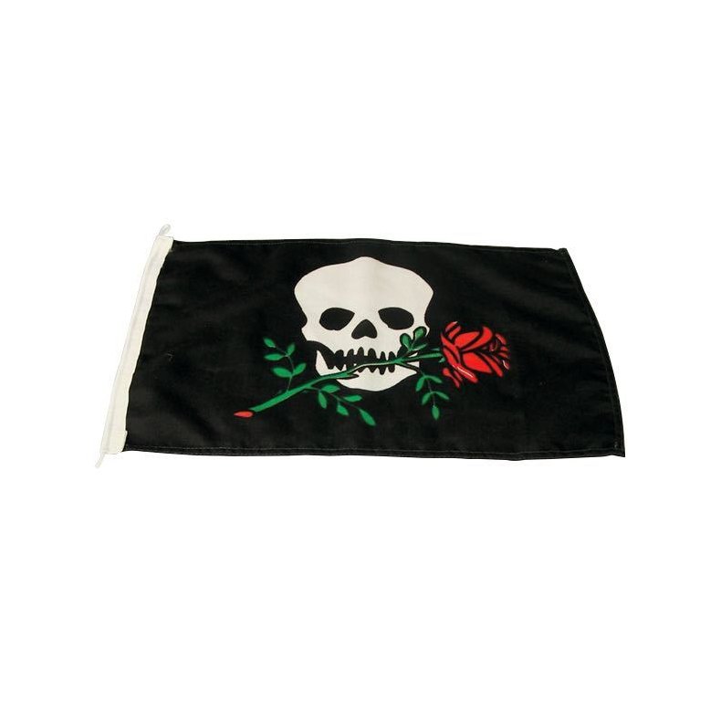 1852 Humr-flag pirat/rose, 30x45cm