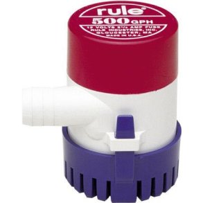 Rule lnsepumper 500 GPH, 24V