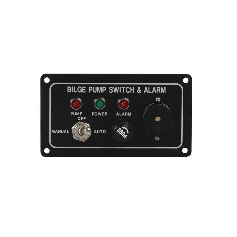 Akkustisk pumpepanel med alarm, 12V