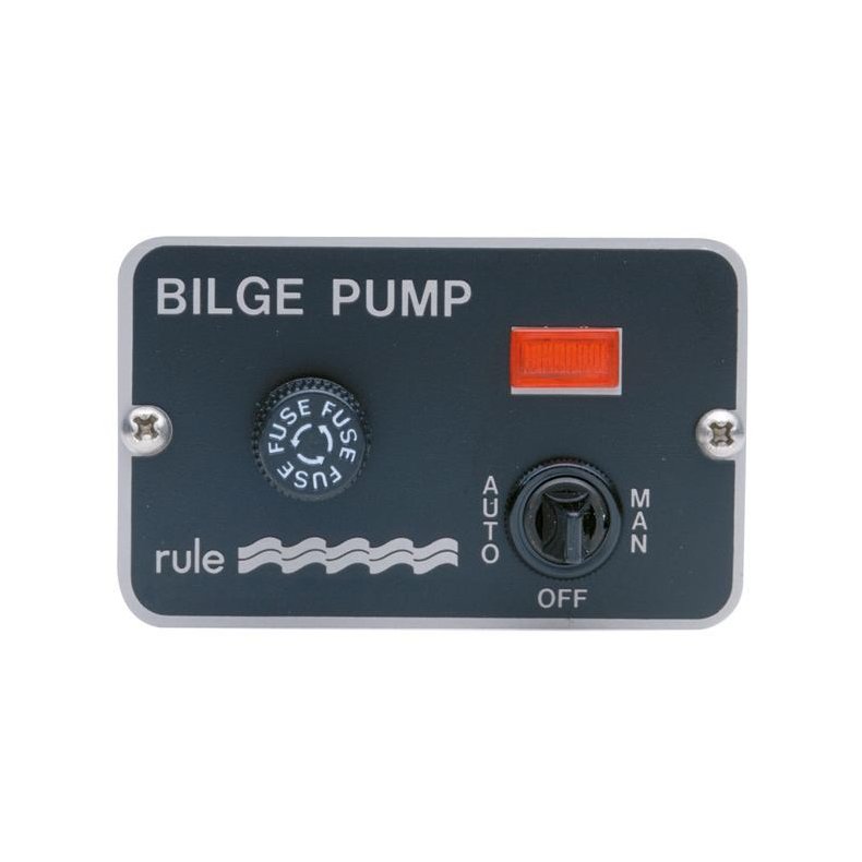 Rule pumpepanel med kontakt og indikator, 24V