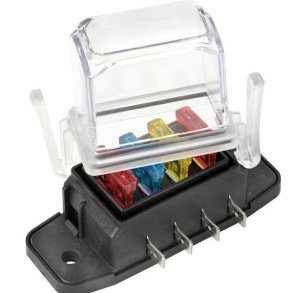 Vandt�t sikringsholder til 4 bladsikringer