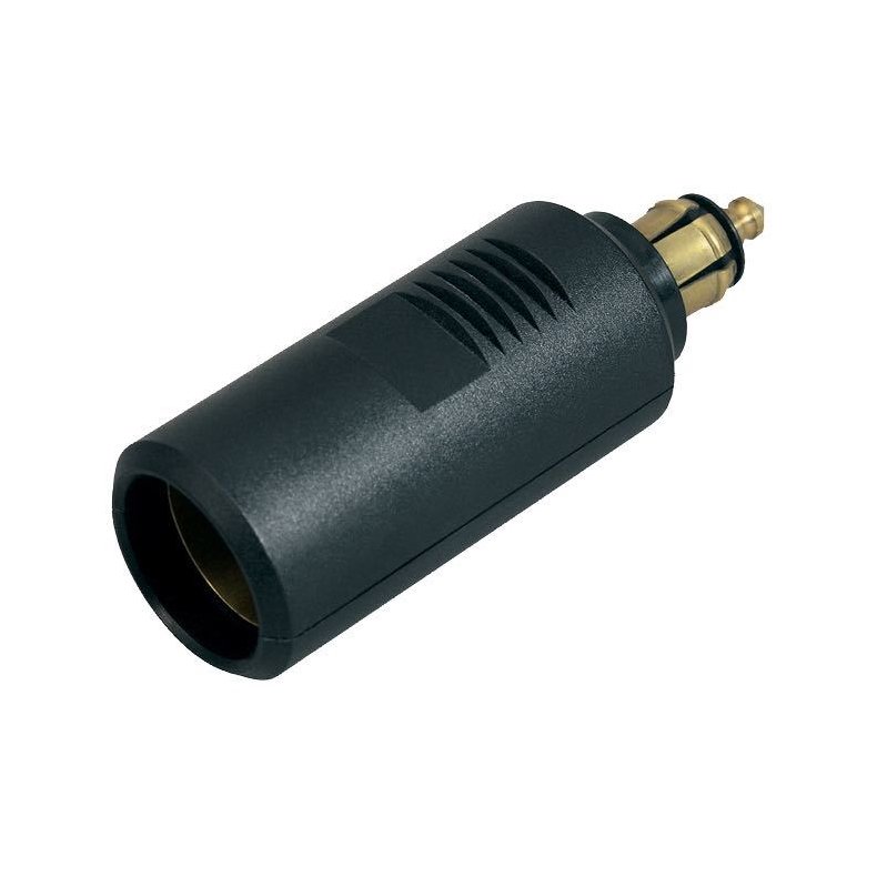 Hanstik lille med adapter til cigarstik 12/24V / 16 Amp