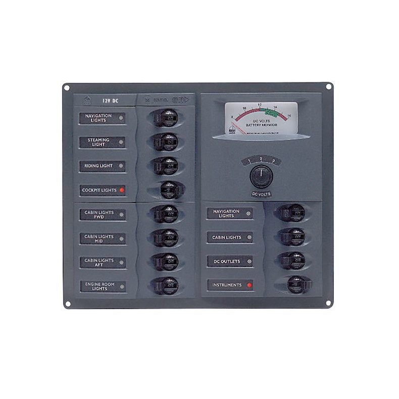 BEP El-panel 902A med 12 kontakter, 12V