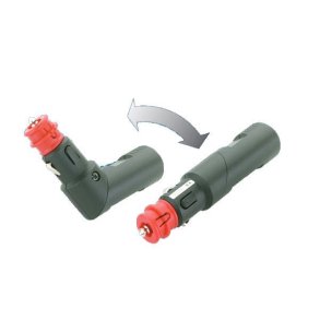 Universalstik med 8 Amp sikring & knkled, 12/24V