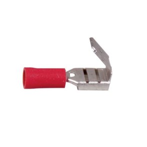 Fladstik fordeler gul 6.4x0.8 mm, 100 stk