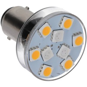 NauticLed Bajonet LED p�re - hvid/r�d