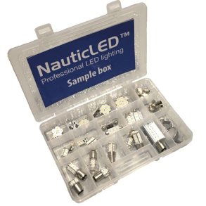 NauticLed sample box med 36 led-p�rer og adapter