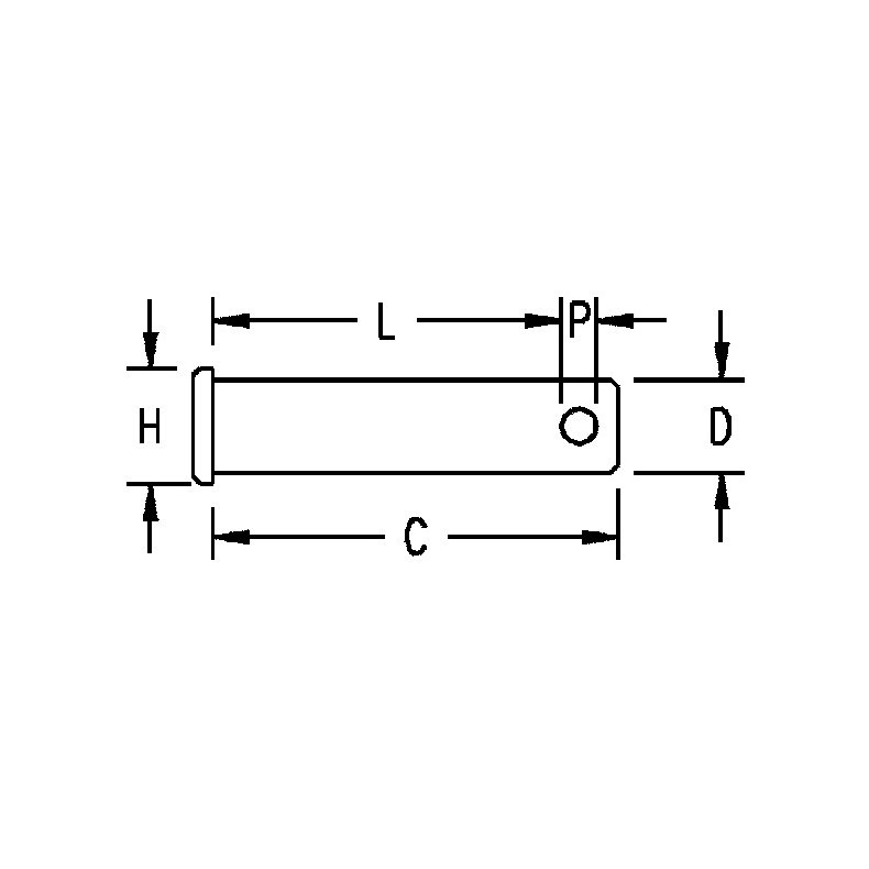 Ronstan Split bolt 4.8 x 12,7mm l-16mm