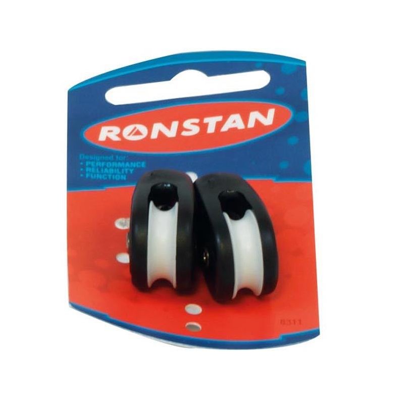 Ronstan Kiteblok sort, 2-pak