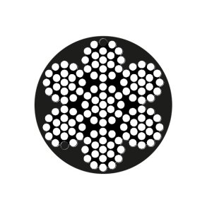 Wire 7 x 19 coated hvid �4 x 8mm - 25m