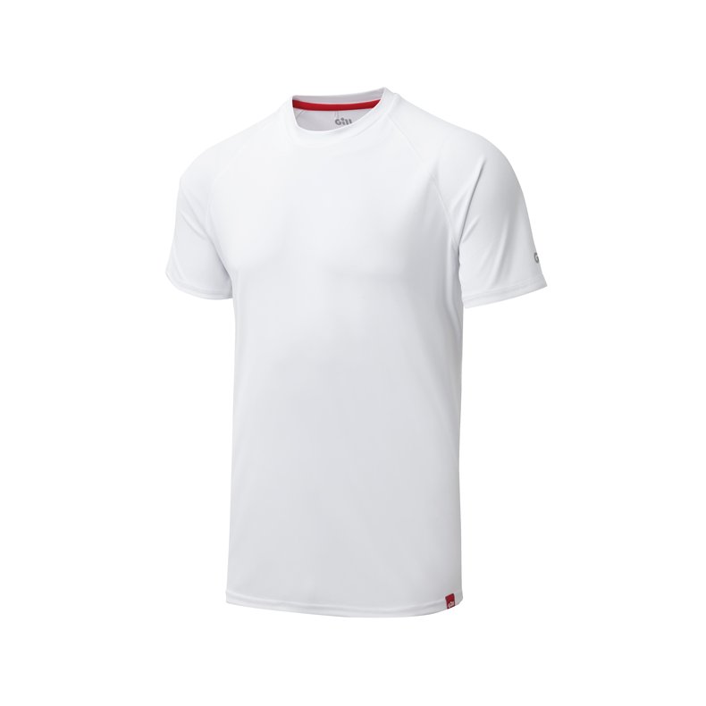 Gill UV010 T-shirt men's UV50+ hvid, str M