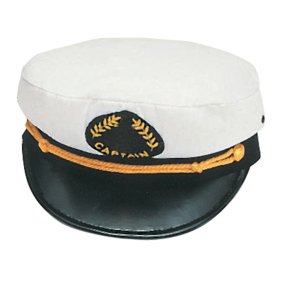 Kaptajnskasket hvid, str 59