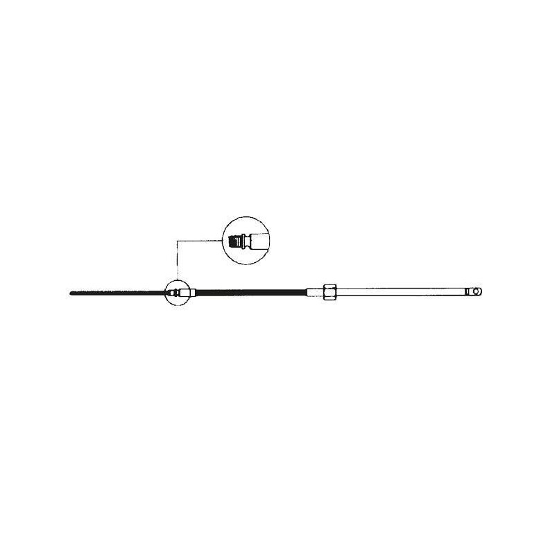 Ultraflex Styrekabel M58, 7 fod