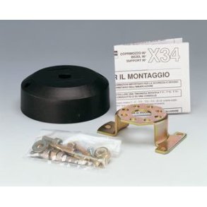 Ultraflex monteringsflange X34 sort, 90�