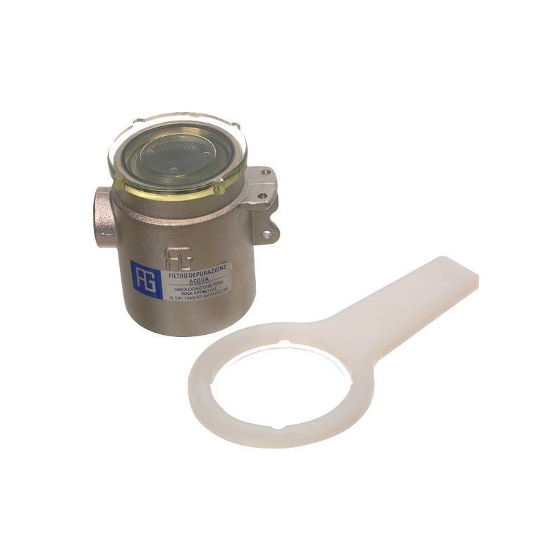 Svandfilter forkromet messing 3/4"