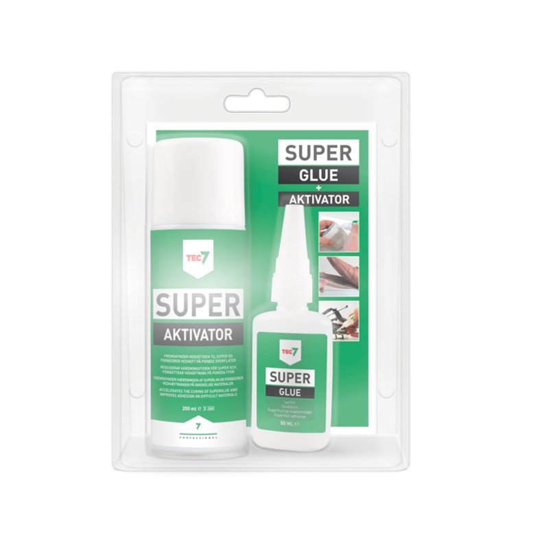 Tec7 Super lim og aktivator, 250ml