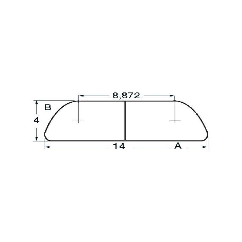 Fenderliste RF 20 x 4mm, 3m