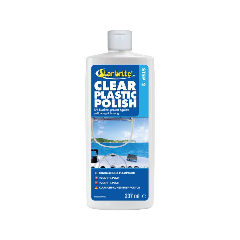 Star Brite Clear Plastic Polish - Step 2, 237 ml