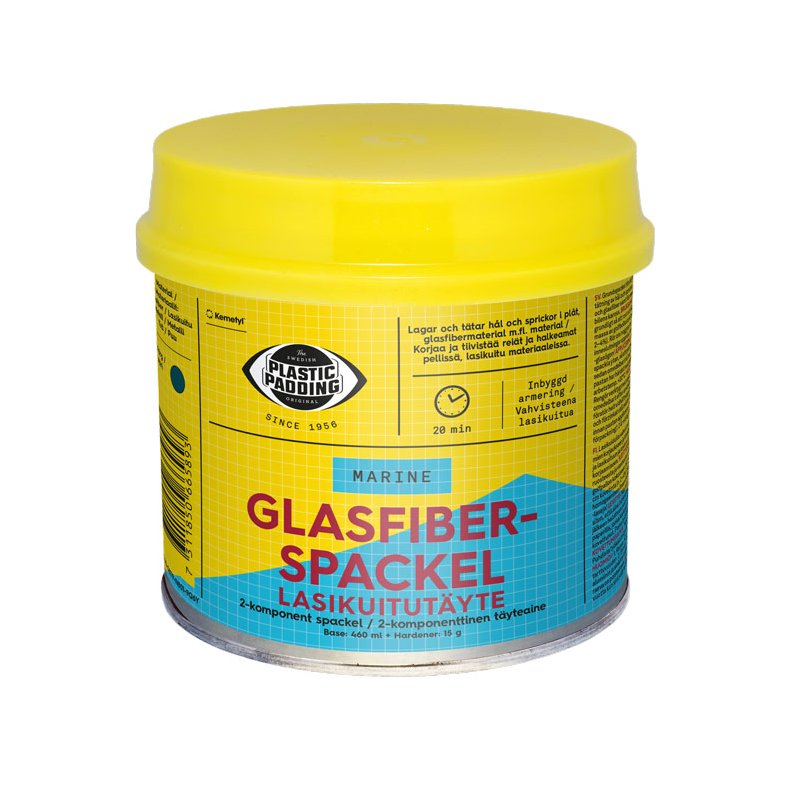 Plastic Padding Glasfiberspartel, 460ml