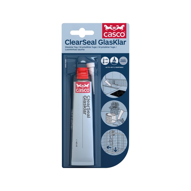 Casco Clear Seal Glasklar lim, 40ml