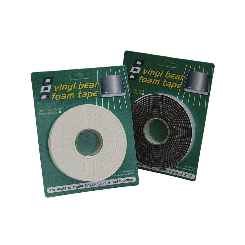 PSP Svampegummi Vinyl Foam tape, Sort 19x3mm