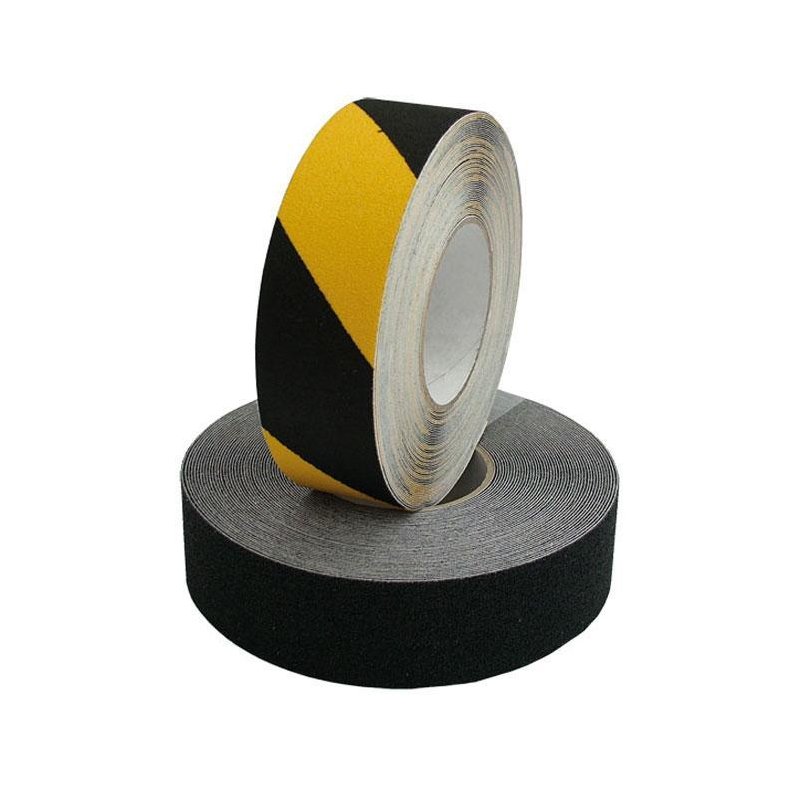 PSP Heavy Duty anti-skrid tape, Sort/gul 50mm