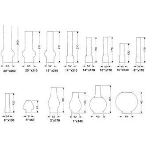 DHR Lampeglas 20''' x 280 mm