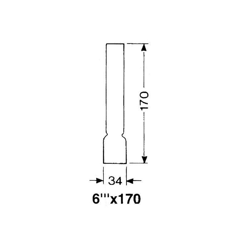 DHR Lampeglas 6''' x 170mm