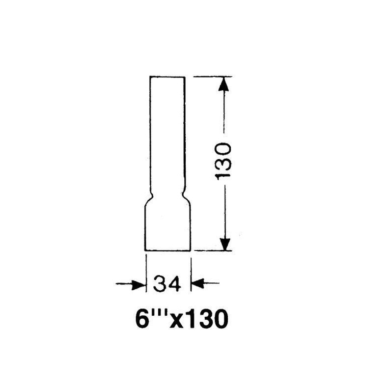 DHR Lampeglas 6''' x 130mm