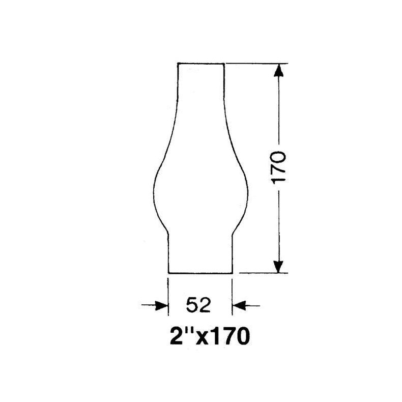 DHR Lampeglas 2''' x 170mm