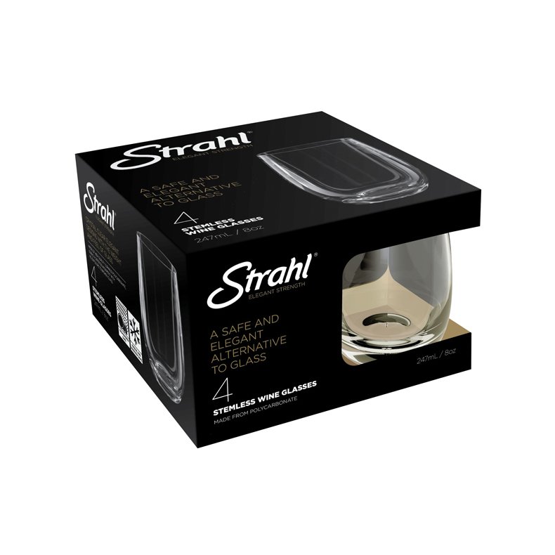 Strahl vinglas uden stilk  247ml i gaveske